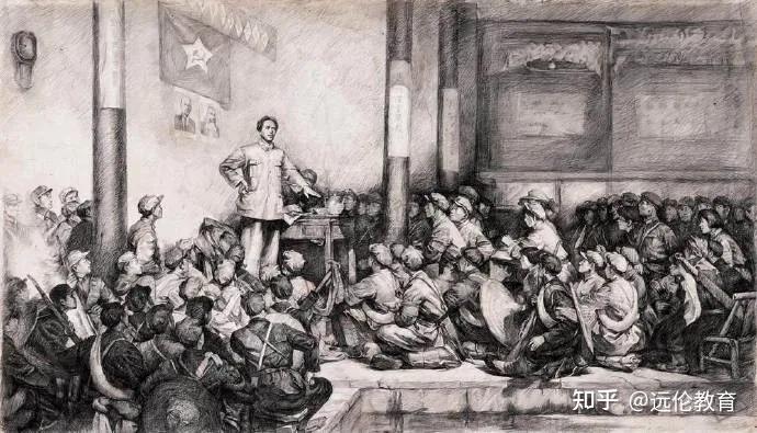 布面油画 1960年作者:何孔德,高泉,冀晓秋,陈玉先▲秋收起义 228cm