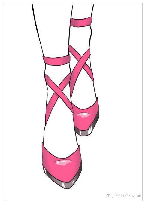女性的鞋子怎么画?高跟鞋怎么画?学习绘画难
