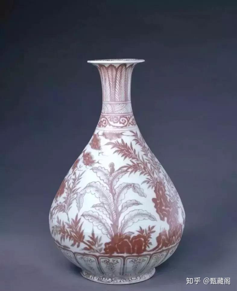 宋時代 釉里紅壶 收藏鉴赏】解读釉里红古瓷，读这篇就够了！ - 知乎