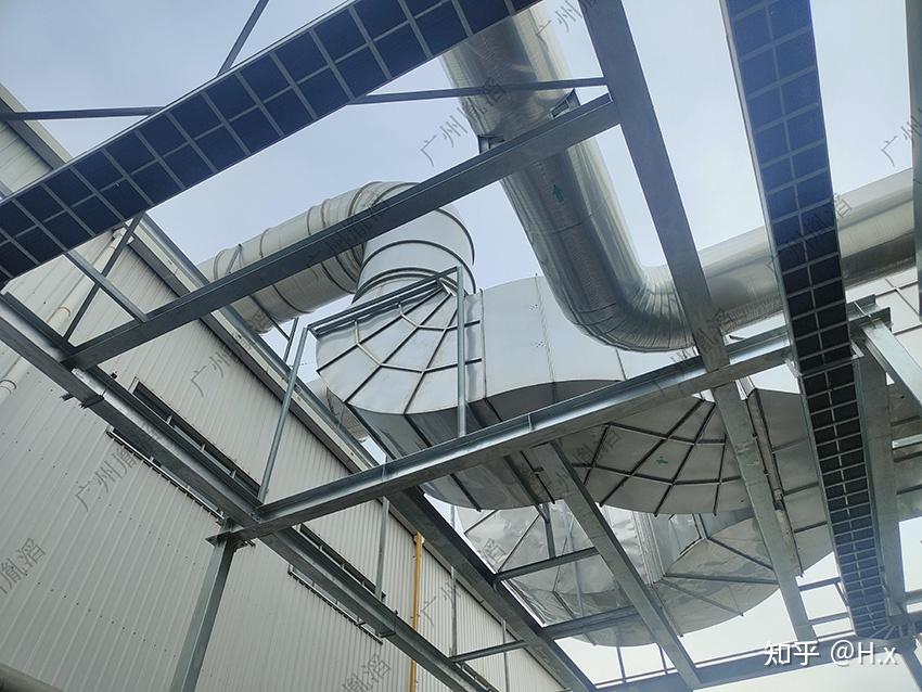 广州专业通风管道工厂定制汽车厂房不锈钢焊接风管安装方案