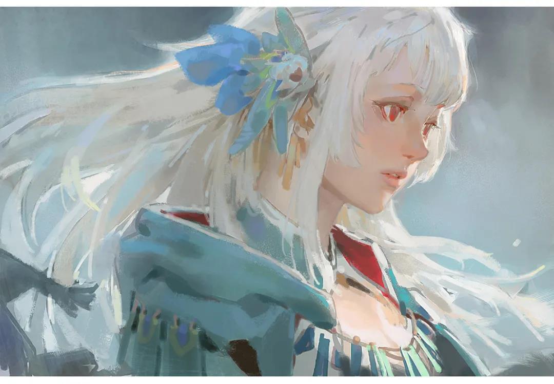 宝岛插画师k大的绘画过程参考码住学