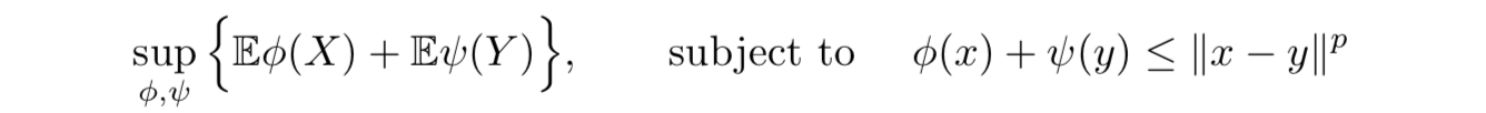 Wasserstein Distance Wasserstein Distance