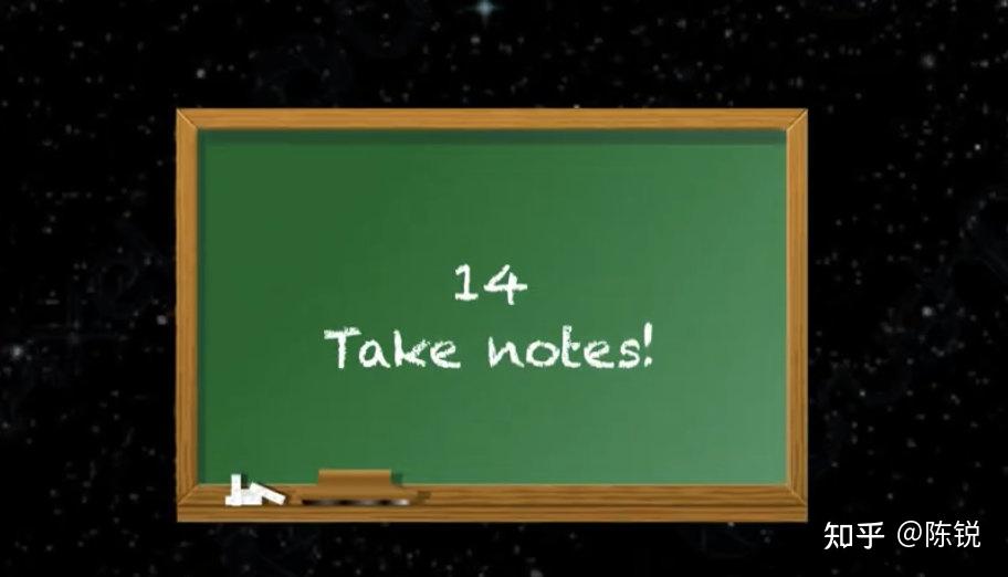 14.take notes(做标注)