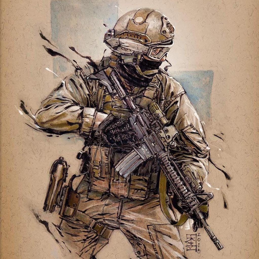 有没有帅气的二次元军事壁纸