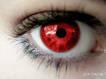 红色瞳孔的获得比较困难,或者说对自己比较残忍