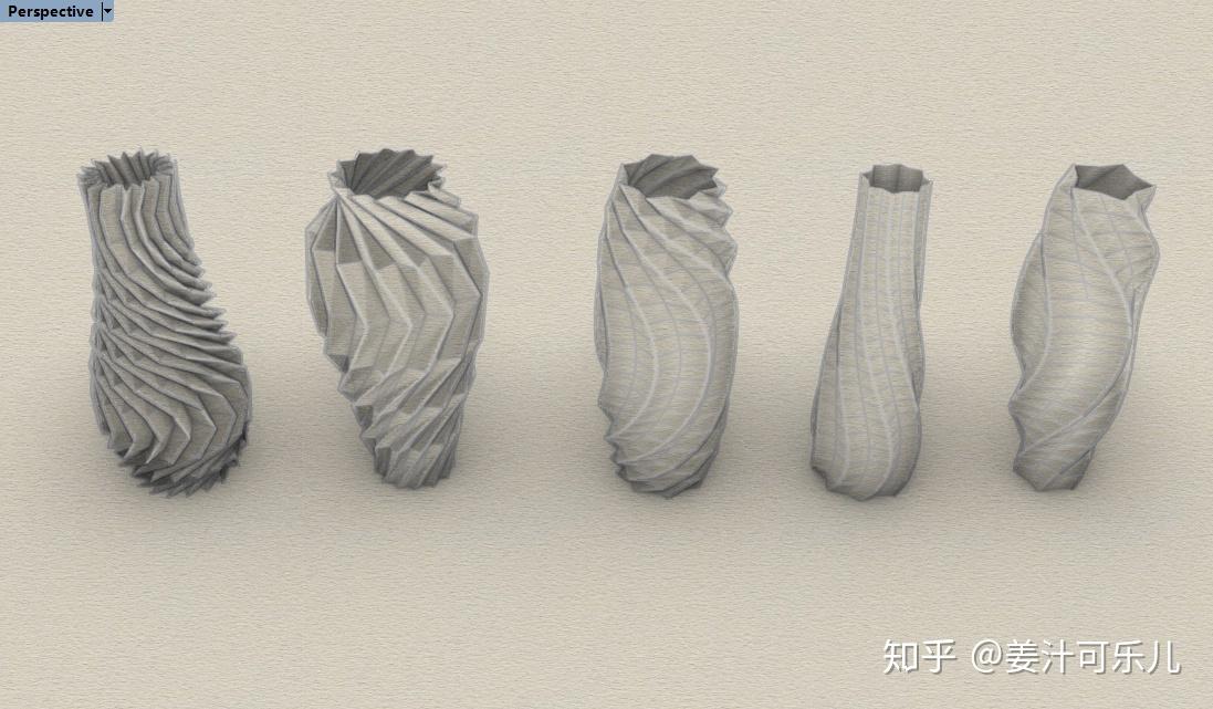 grasshopper_螺旋线花瓶 - 知乎