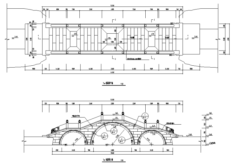 71套各类型园林桥拱桥景观桥等施工图纸