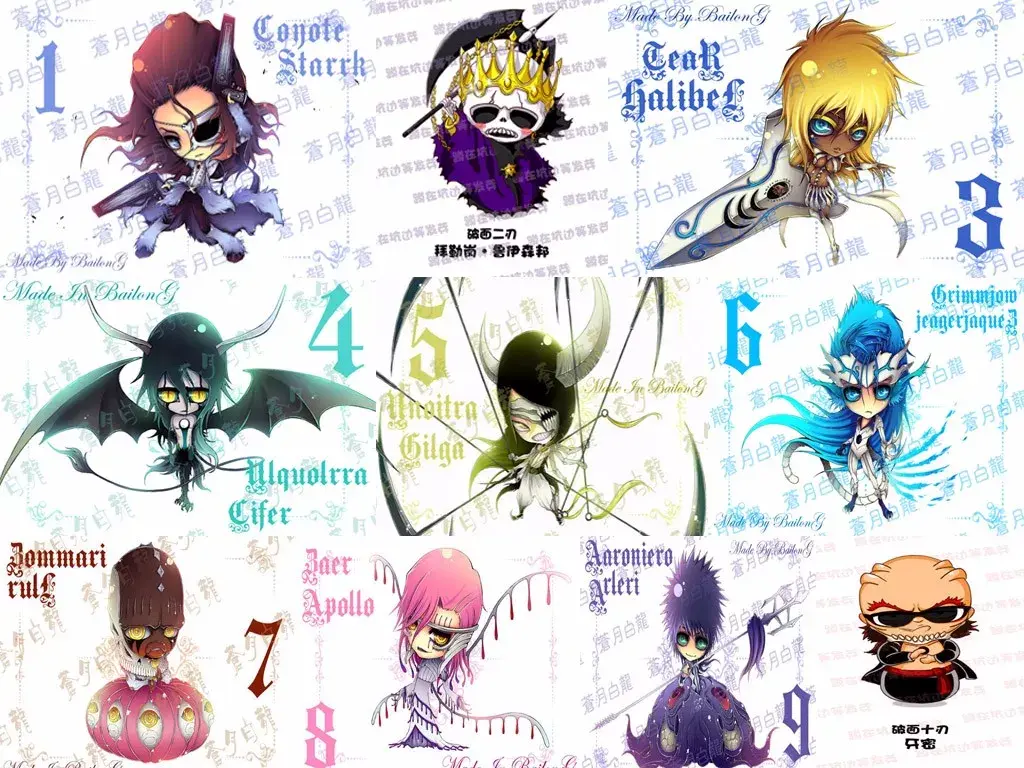 死神bleach中的十刃你知道象征哪十种死亡因素吗