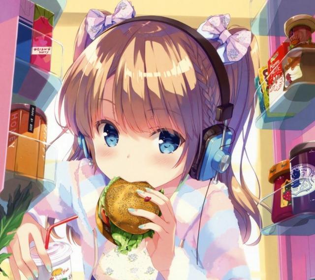 动漫头像聆听最美妙的声音把自己的烦恼通通忘掉