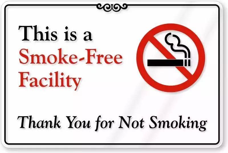 禁止吸烟的标识英语图片