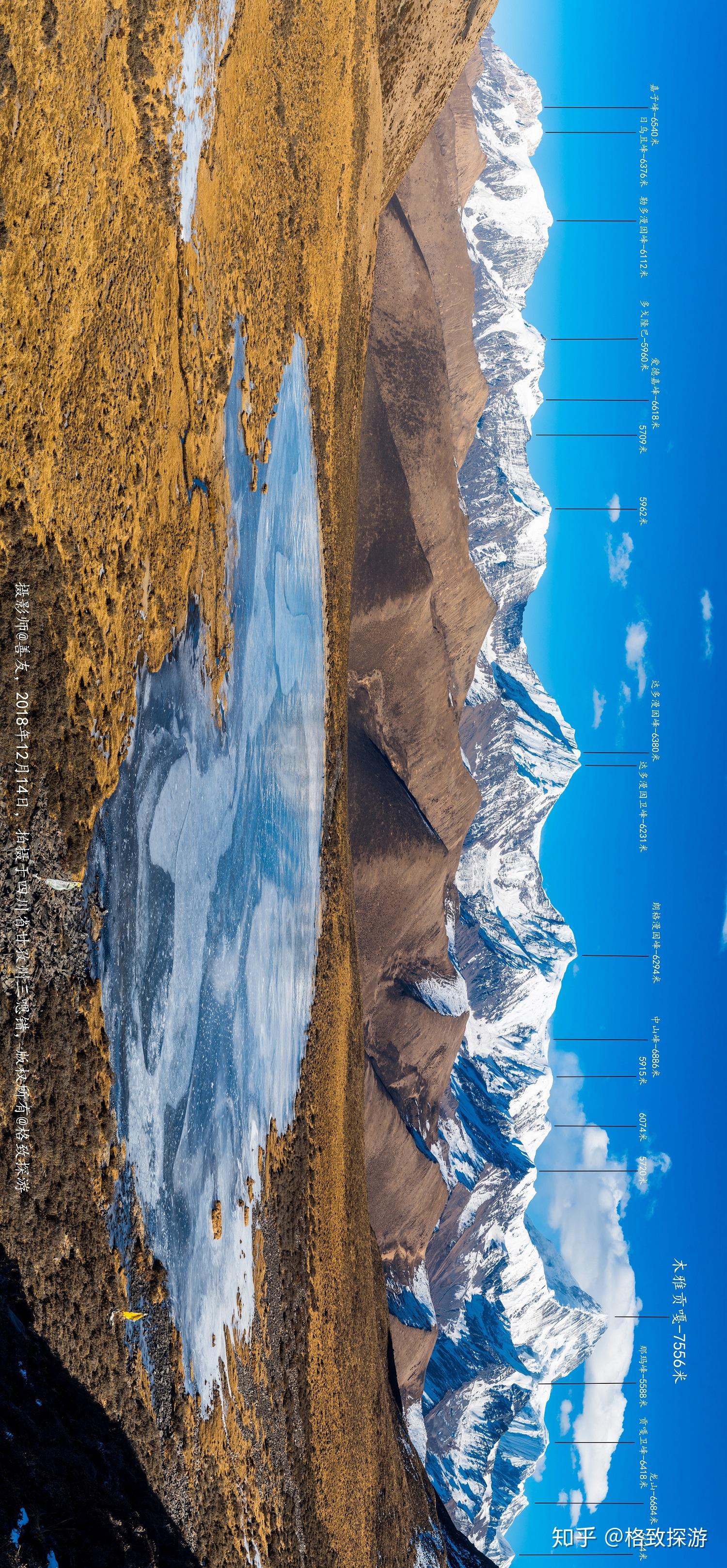 视角相距不到2公里三嗯错与冷噶错--三嗯错--6, 冷噶错距离主峰20公里