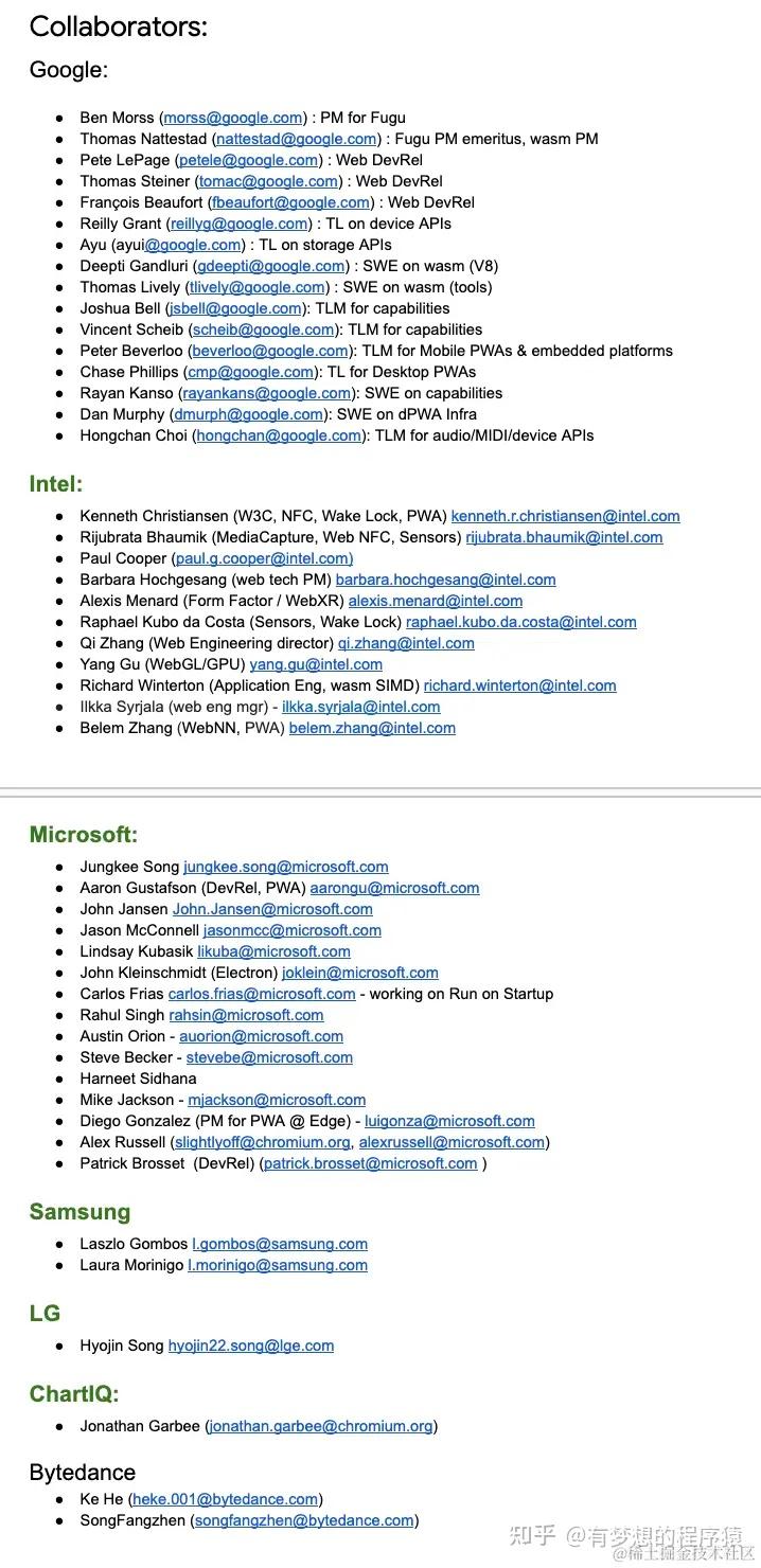 Project Fugu - 探索 Web 高级 API 的使用 - 知乎