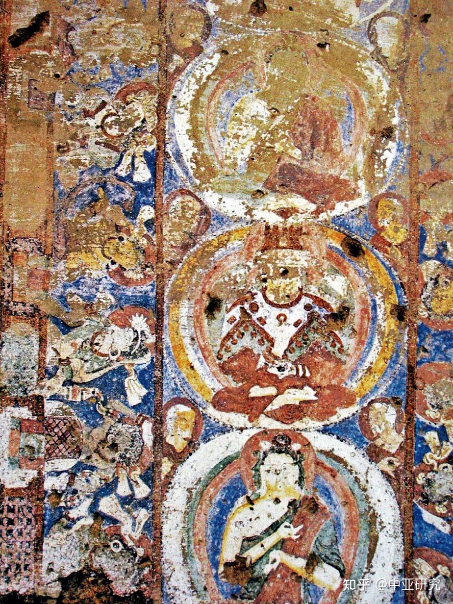 中亚古壁画中的蓝色