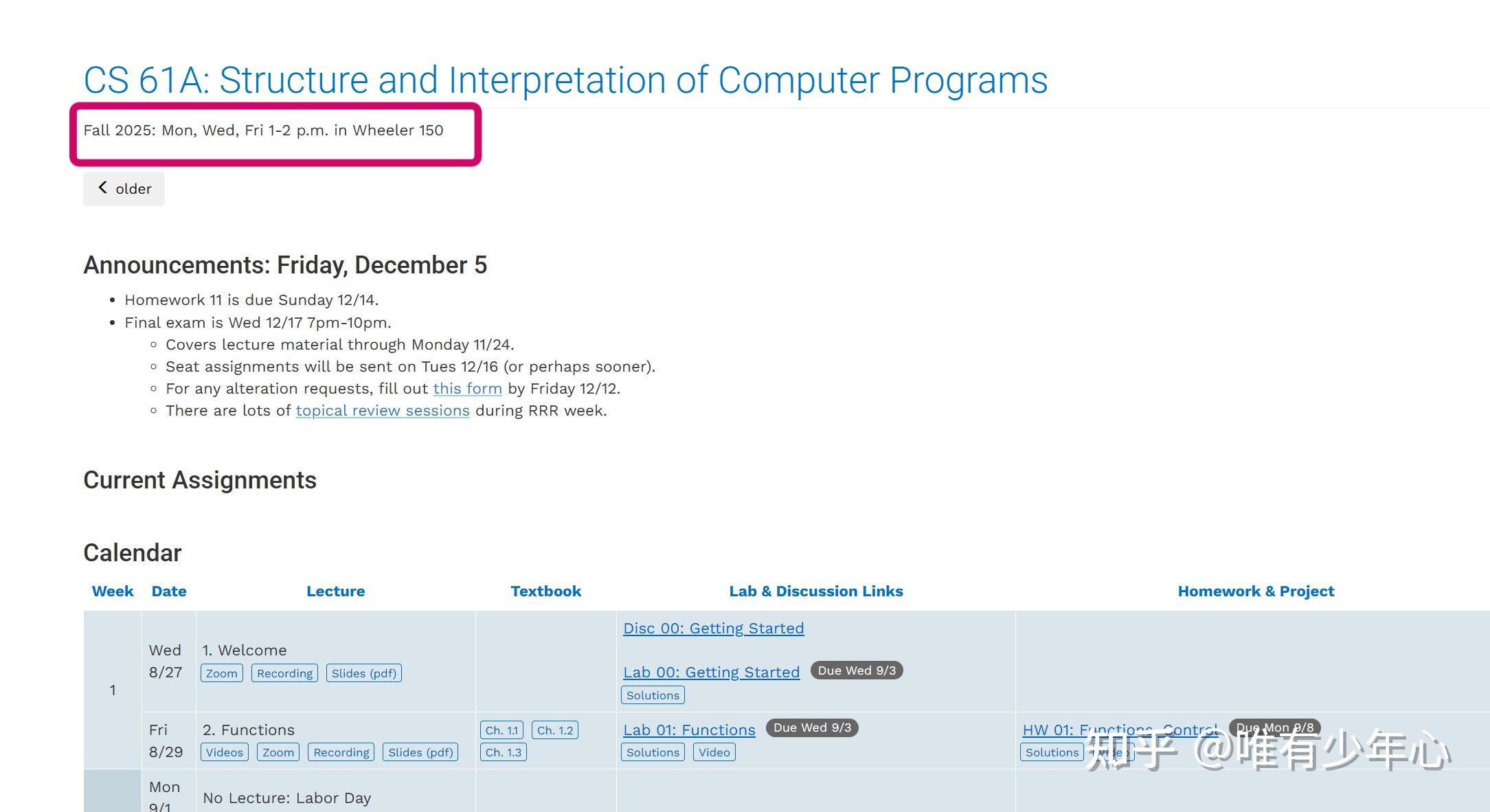 Cs61a Worksheet.pdf CS 61A Fall 2025 自学笔记(??) - 知乎