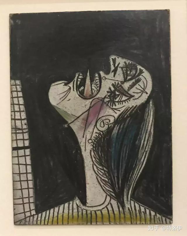 《哭泣头像(i)》毕加索photo by 胖拯巴黎毕加索博物馆1937《哭泣的