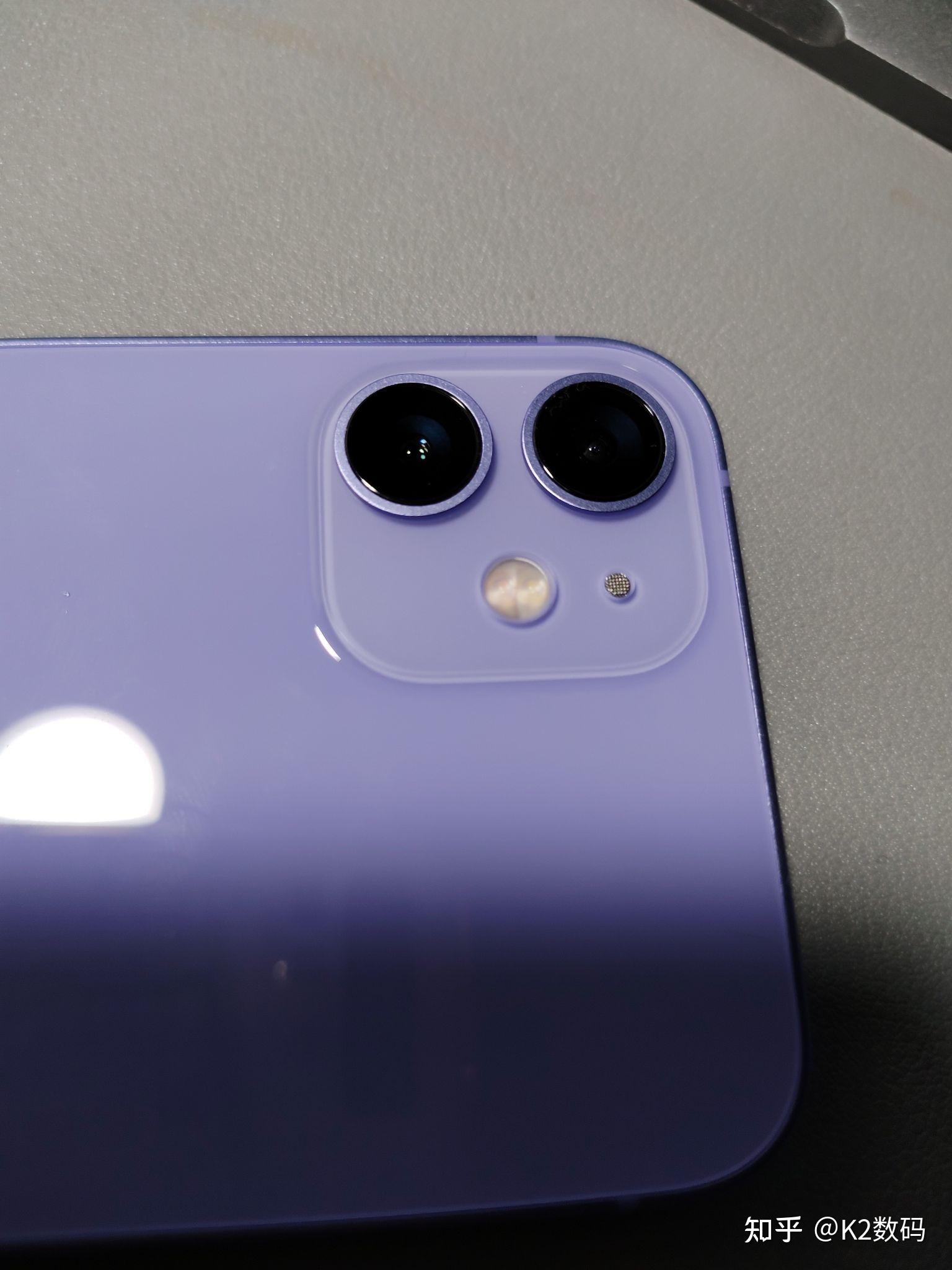 新款iphone12mini紫色上手小巧漂亮