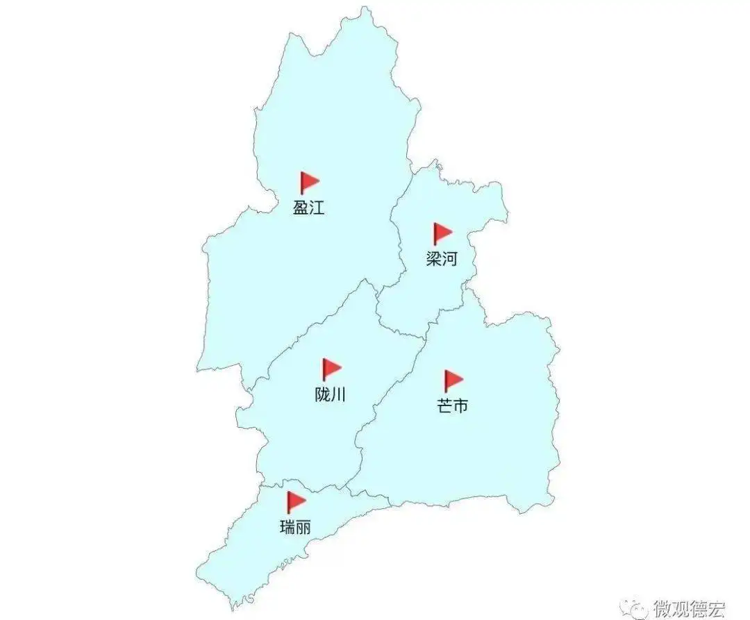 芒市乡镇地图图片