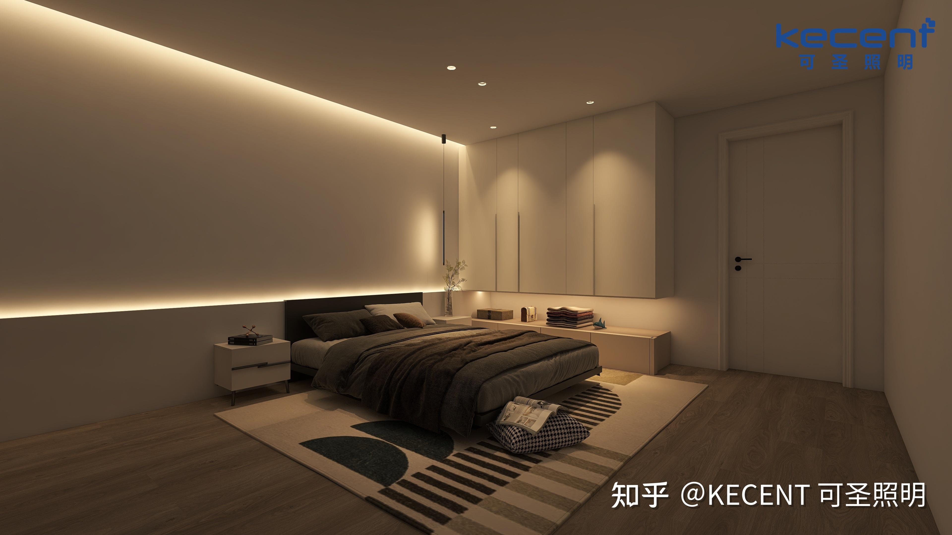 想要睡眠质量好 卧室灯光就交由kecent可圣照明来设计吧!