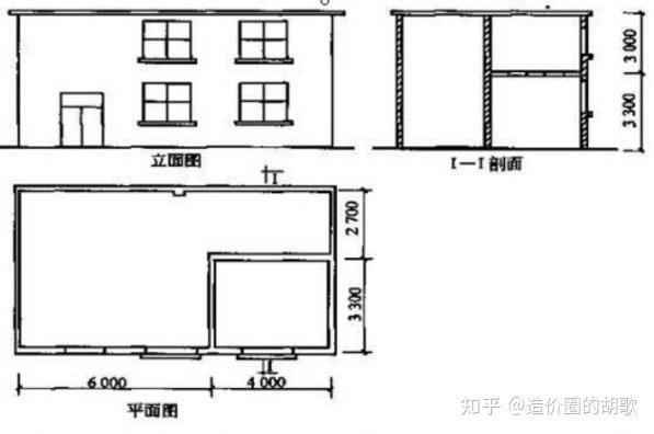 例:計算下圖中建築面積圍護設施:按照本規範的定義為