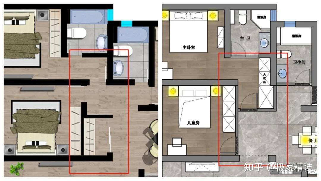 布局重置 增功能 3房改4房