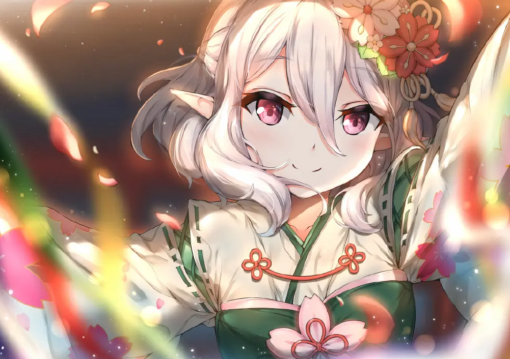 这个被玩家们喊"妈"的精灵少女,有着让国人无法抗拒的白发红瞳,其萝莉