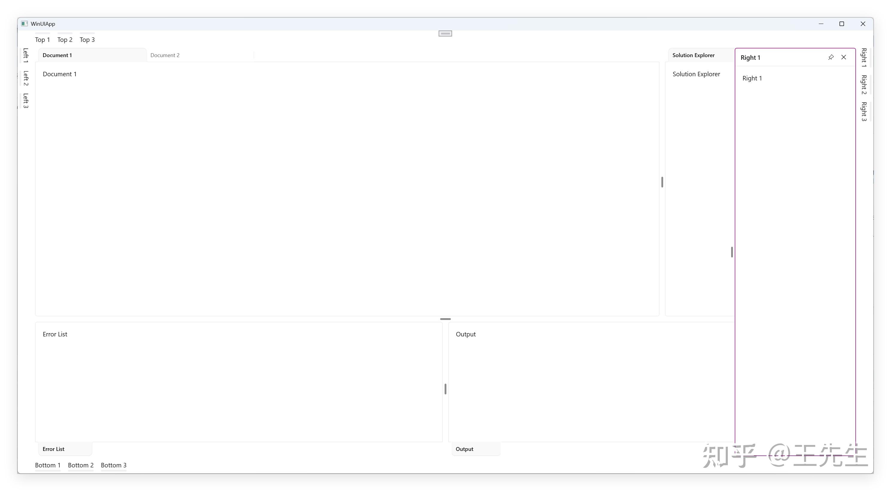 [WinUI 3] 模仿 Visual Studio 的 Docking 控件 - 知乎
