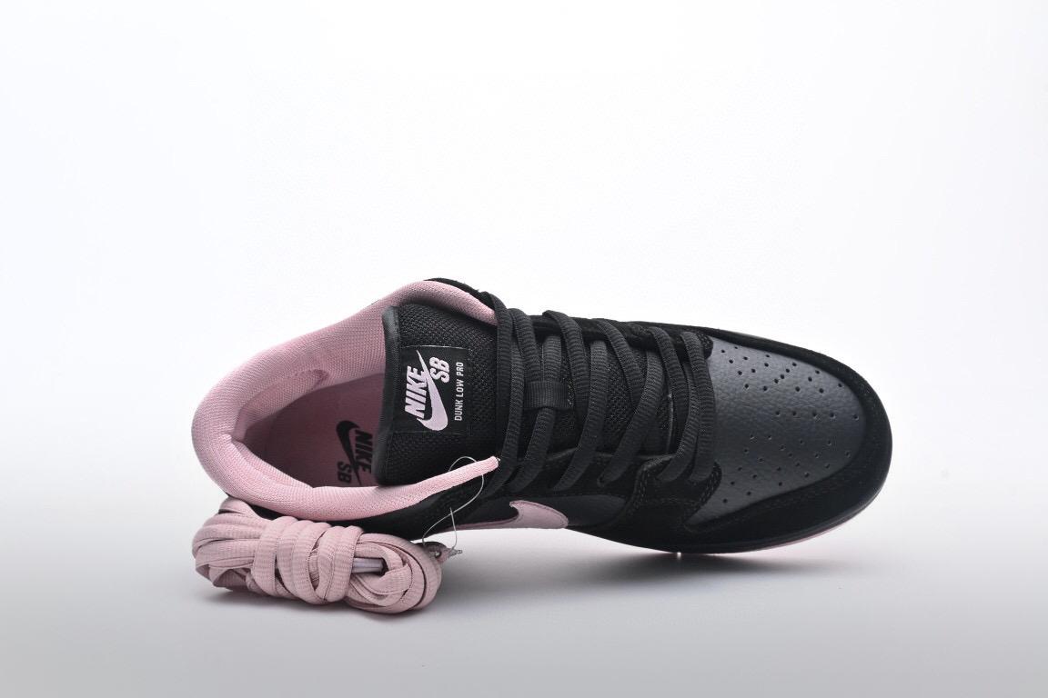 耐克黑粉拼接nikesbdunklowproblackcoral低帮生胶运动板鞋