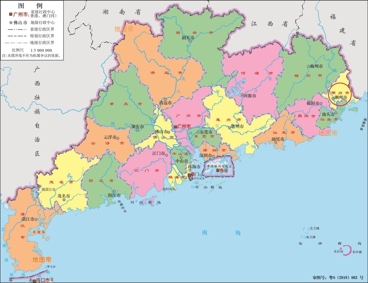潮州地图位置图片