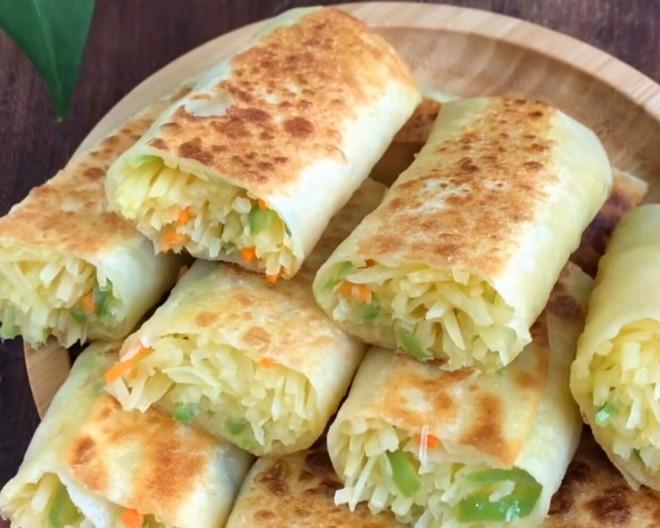 家常土豆丝卷饼名门泽佳315网早餐不重样天天换着吃