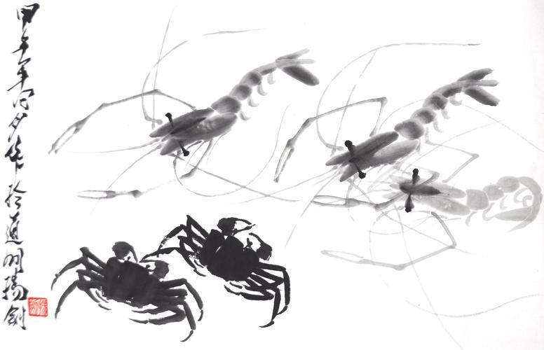 齐白石的这一张虾蟹图：估价2个亿，简单的笔画却很难模仿- 知乎