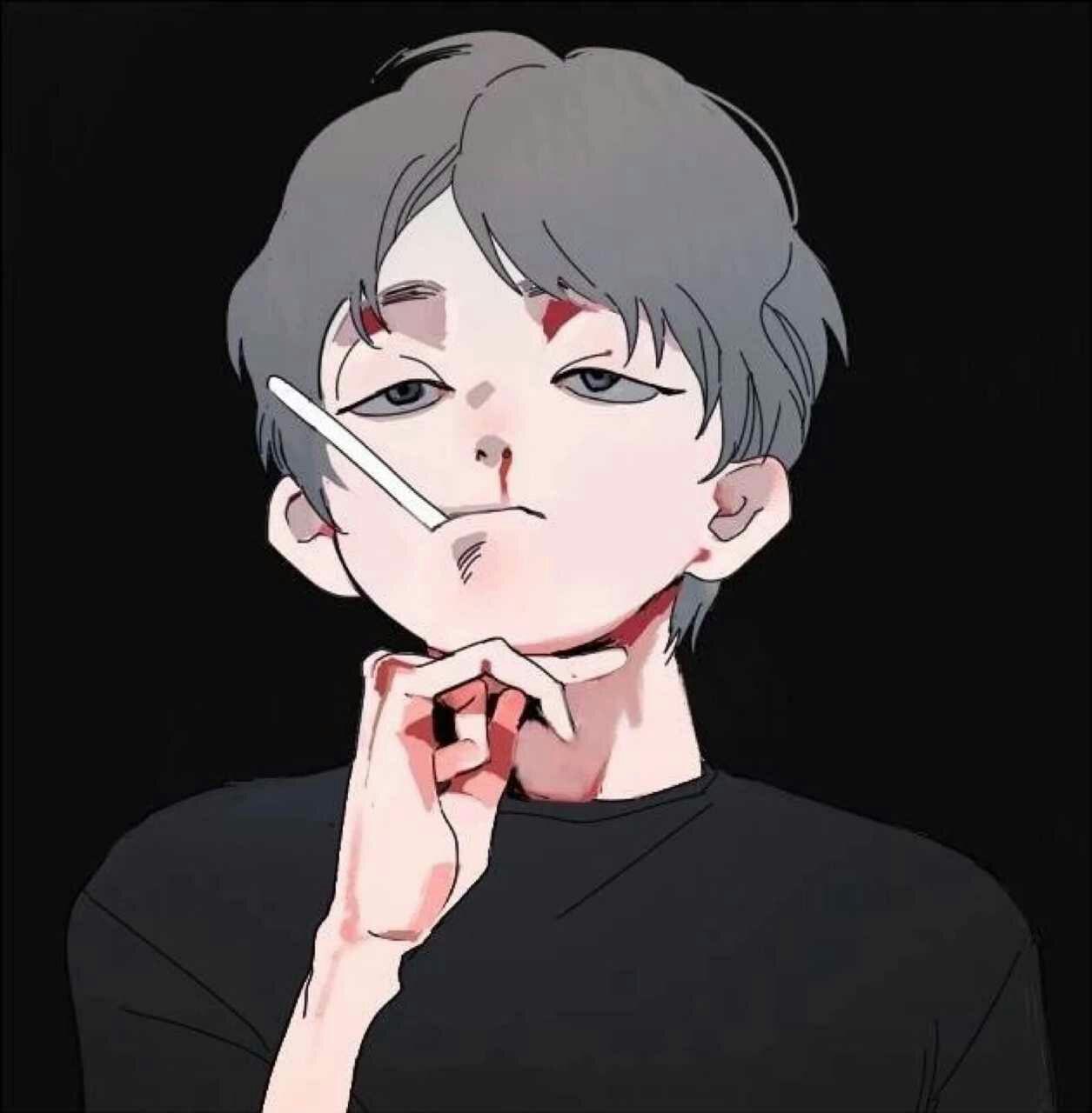有没有大佬有这样的动漫男生头像