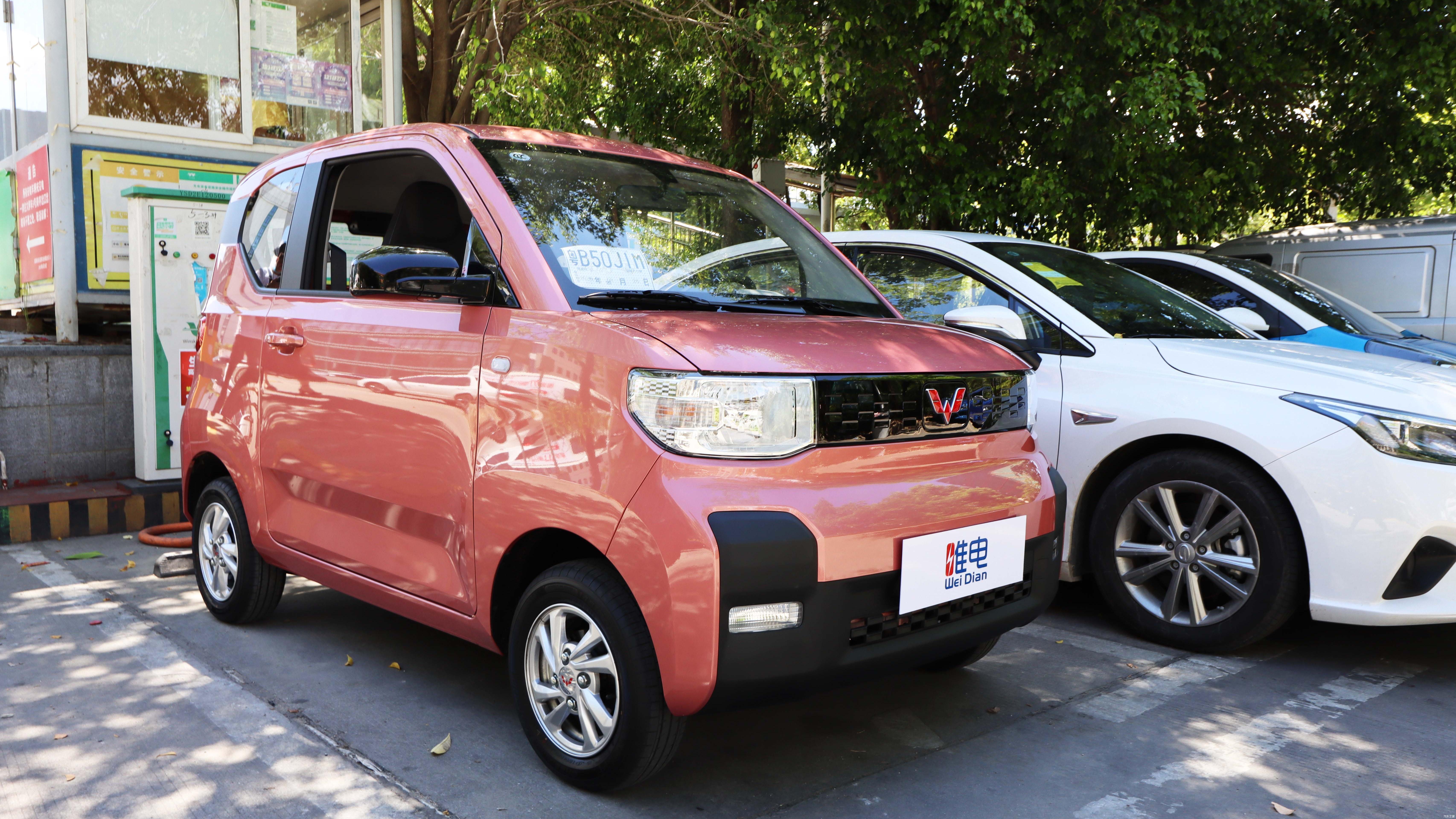 五菱宏光mini改装镜面复古轮毂12寸变15寸瞬间高大上