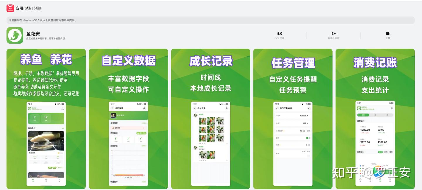 华为鸿蒙6系统,有没有什么APP能专门记录养鱼的数据啊?