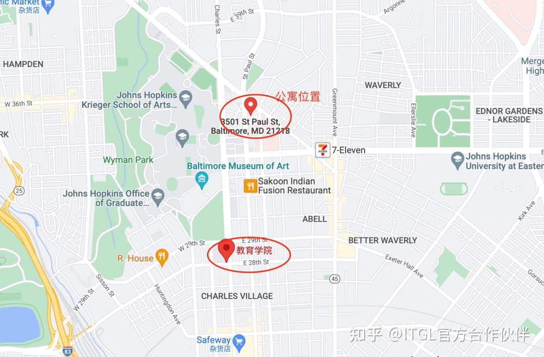 如何从机场到约翰·霍普金斯大学?