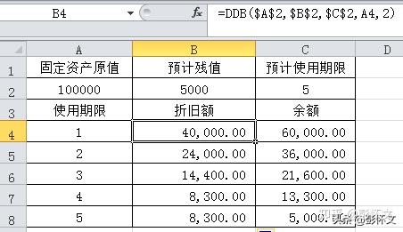 excel依次递减函数