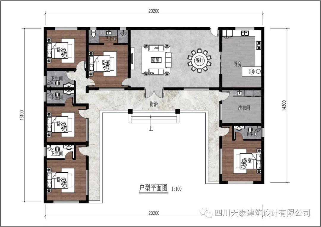 四川安居一层中式合院别墅,带堂屋与柴火房,农村养老小型别墅图 - 知乎