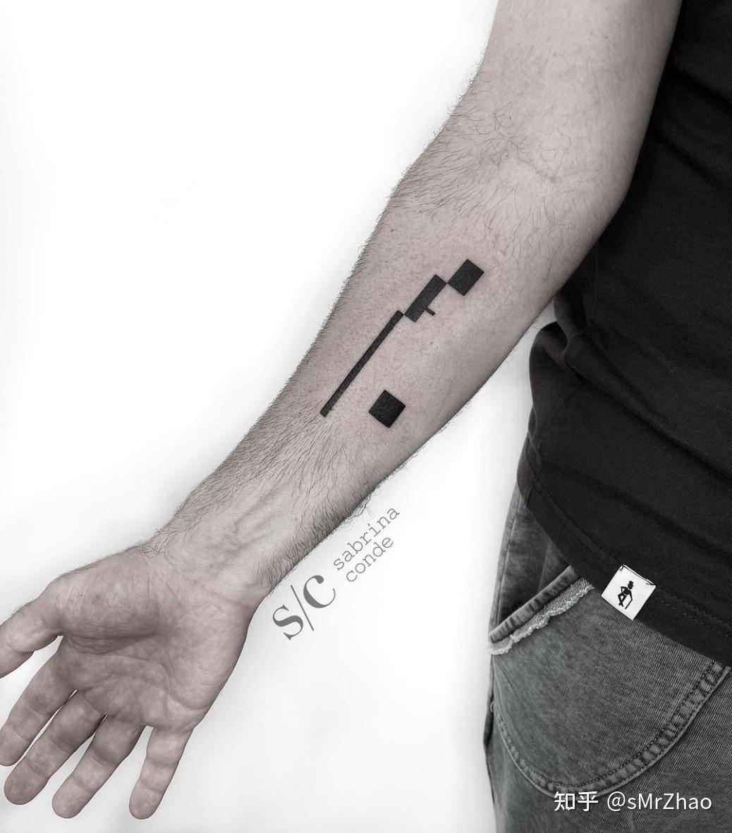 smrzhao纹身推荐第251期黑白字体静物细线条极简现代小纹身