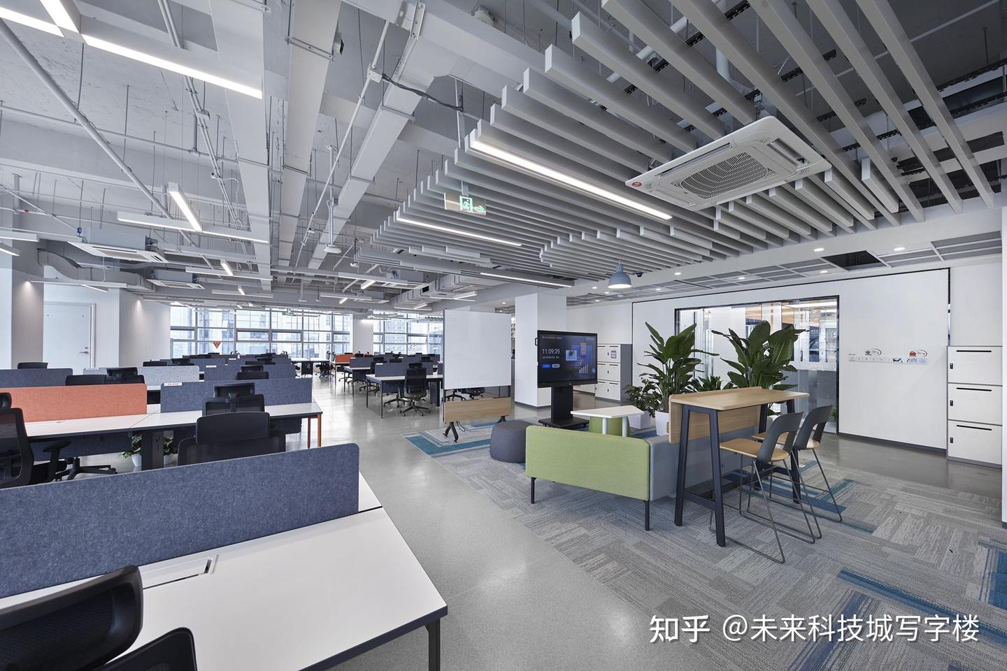 杭州未来科技城写字楼出租之爱力中心7000方精装企业总部拎包办公 - 知乎