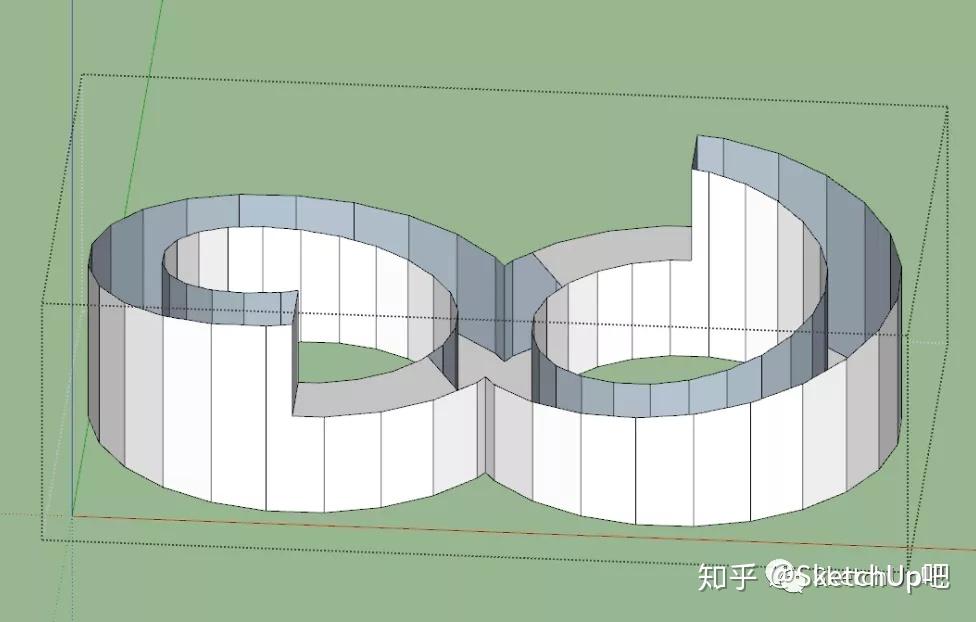 莫比乌斯别墅的sketchup建模思路