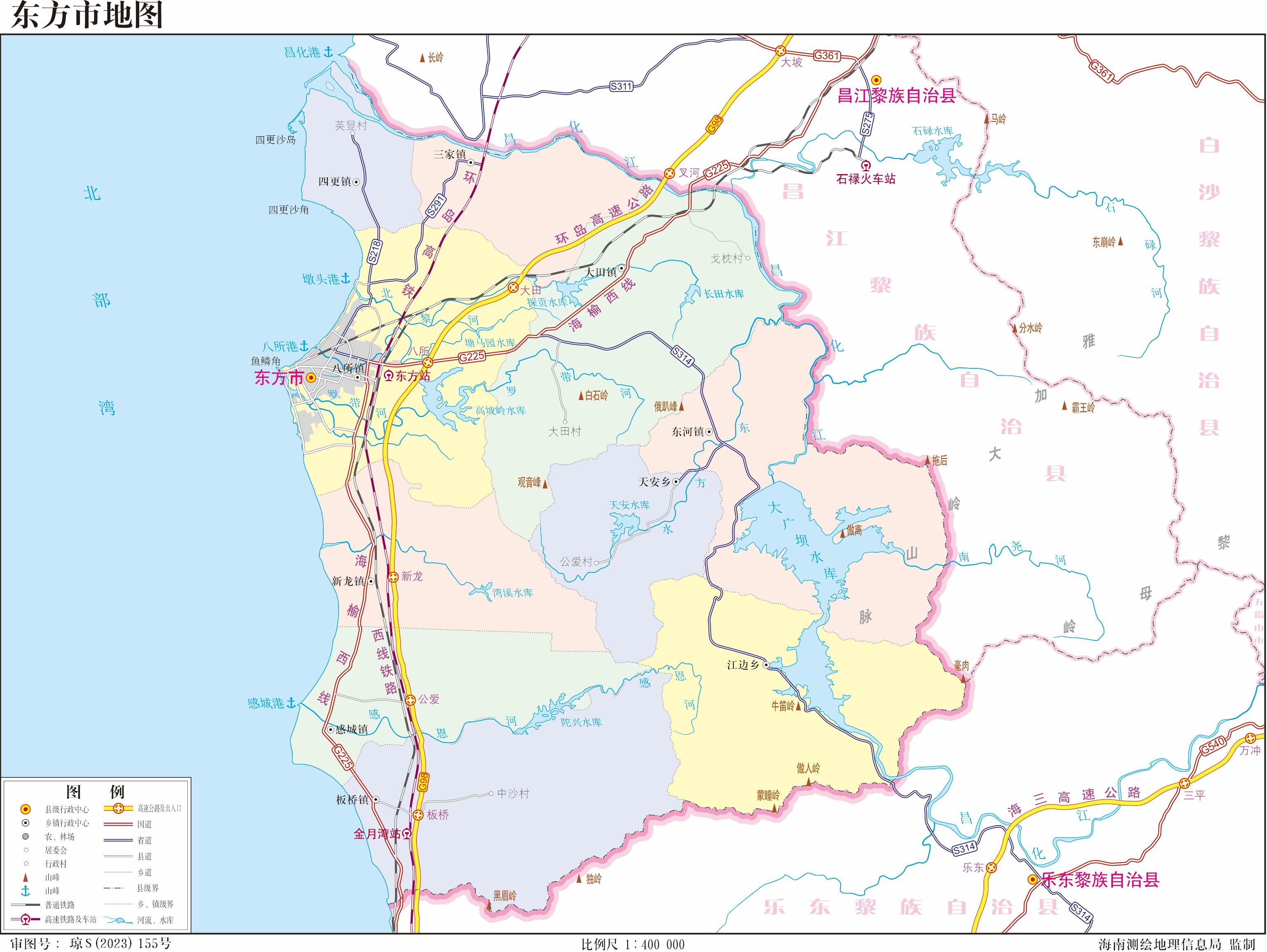 海南省2023年版高清行政区划图(含4大地级市+10县5县级市) - 知乎