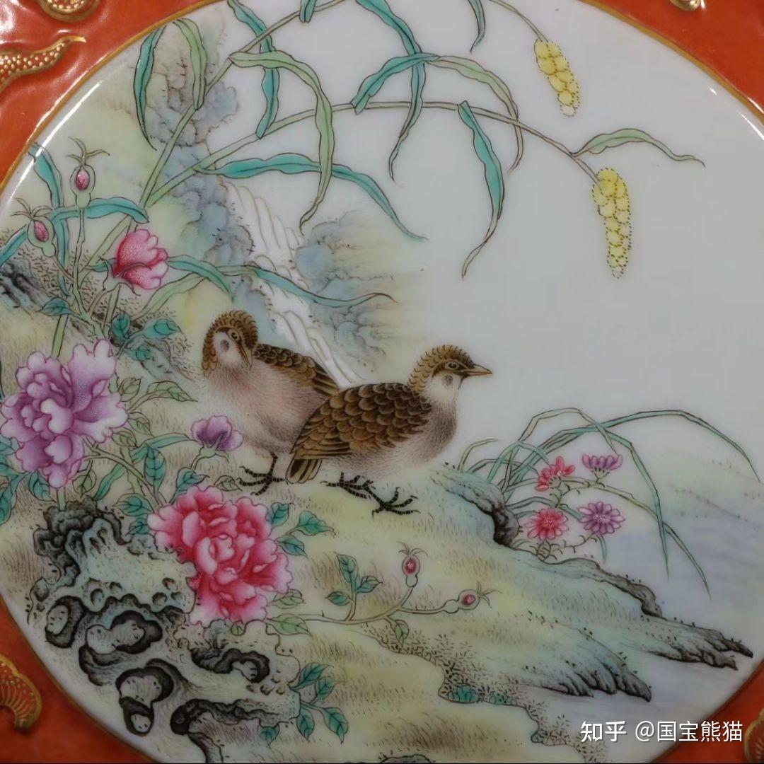 ※中国古美術/粉彩纏枝花鳥紋瓶/ (底款:乾隆年製) 中国古美術/粉彩纏枝花鳥紋瓶/ (底款:乾隆年製)