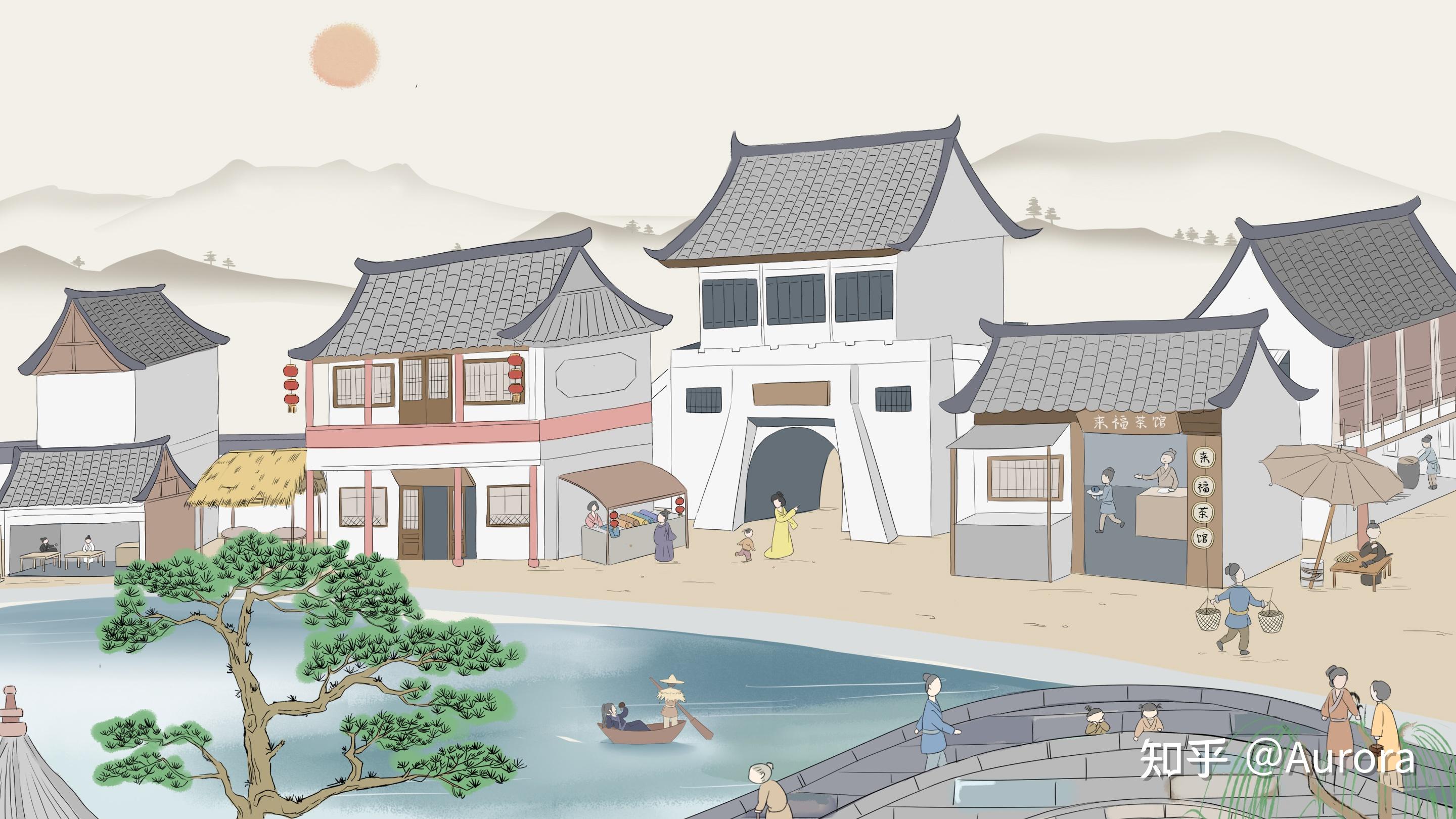 写作素材|古风小说中关于繁华街市的描写