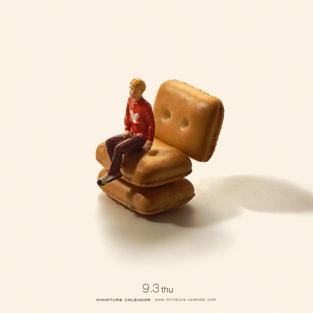 小人国大世界3田中达也创意微距摄影面包饼干等西式美食