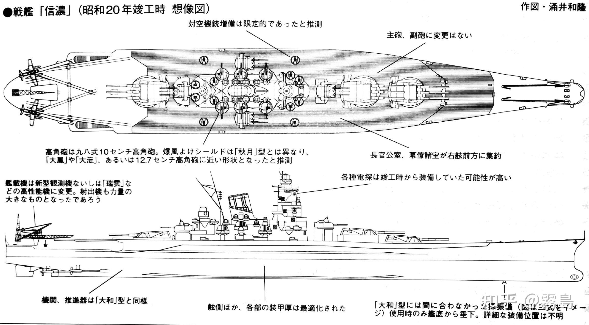 继丸三计划的大和,武藏后,丸四计划再次列入两艘大和级战列舰,以接替