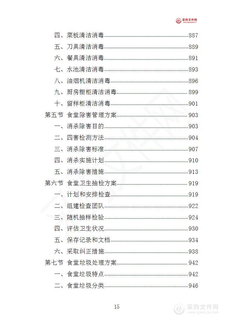 食堂後勤管理服務投標方案怎麼寫