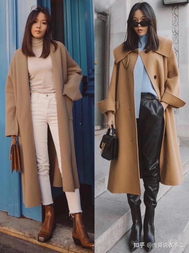 不会穿驼色大衣的看过来学会这4种搭配方式既保暖又洋气