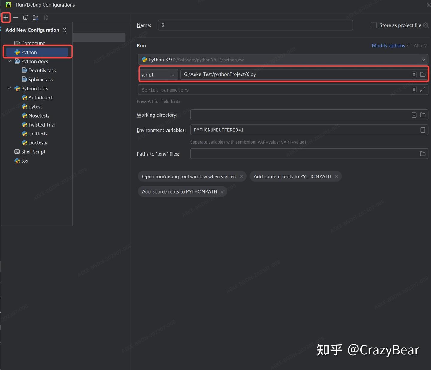 Pycharm run python tests in xxx py 