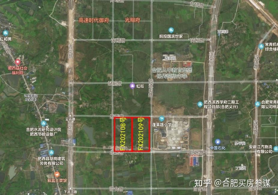 合肥肥西潭冲河以南片区(滨湖西)板块将新建14条道路和1所学校!