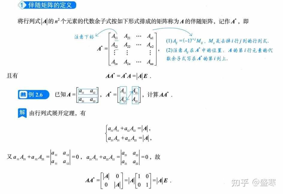 伴随矩阵 线性代数 - 知乎