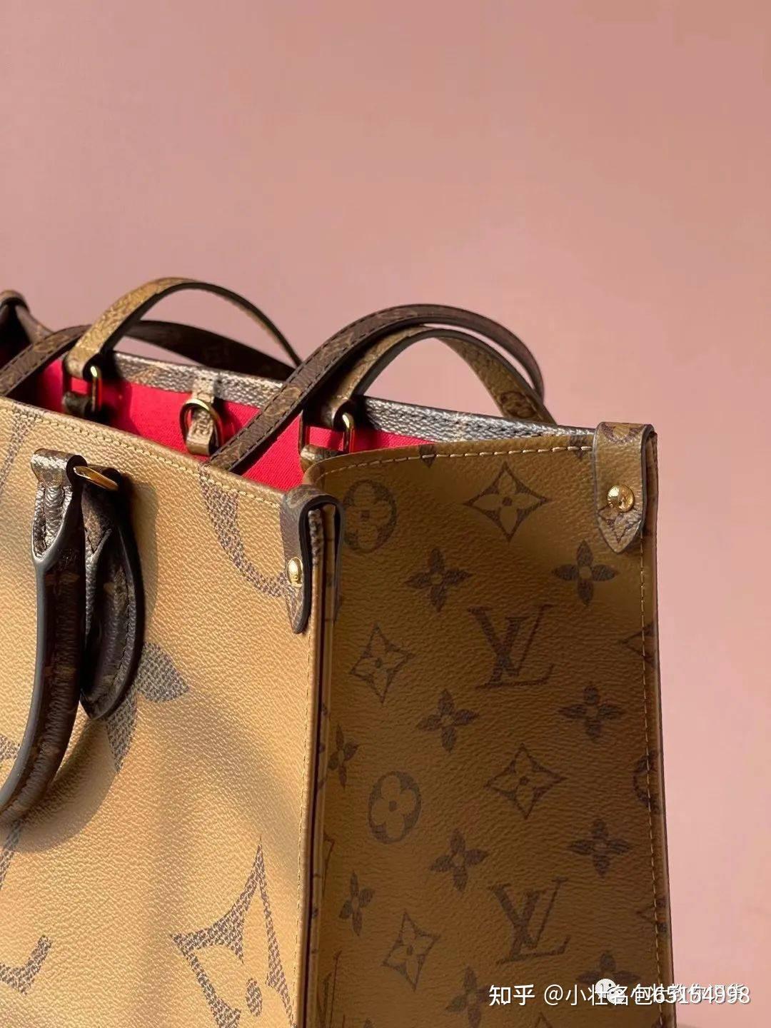 lv家onthego老花拼色托特包拆箱评测m45321/m45320/m45039/m4576
